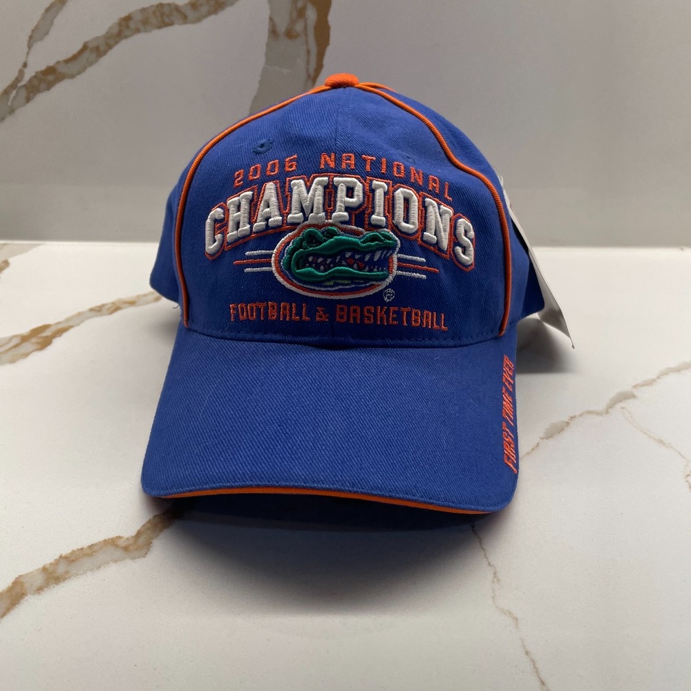 Vintage 2006 Florida Gators National Champs Football Basketball Men SnapBack NWT